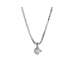 White gold diamond light point necklace 0.05 carat G-VS1