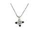 Collana  punto luce oro bianco diamante carati 0,40 G-VS1