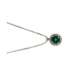 Collana smeraldo carati 0,17 diamanti carati 0,06 G-VS1