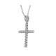 Cross necklace 1.30 carats diamonds G-VS1