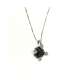  Fancy color black diamond light point necklace ct 0.50 white diamonds ct 0.03 g-vs1
