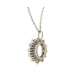 Necklace with pendant 1.91 cts. aquamarine 0.50 carats diamonds G-VS1