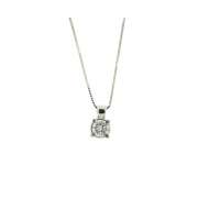 Collana punto luce con diamante ct. 0,07 G-VS1 Collana punto luce con diamante ct. 0,07 G-VS1