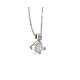 Solitaire necklace pendant carats diamond 0,07 G-VS1