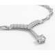 White gold semi-rigid choker 0.16 carats diamonds G-VVS1