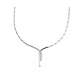 White gold semi-rigid choker diamonds total carats 0.13 G Color VS1 Clarity