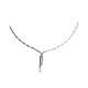 White gold semi-rigid choker diamonds total carats 0.13 G Color VS1 Clarity