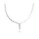 White gold semi-rigid choker diamonds total carats 0.13 G Color VS1 Clarity