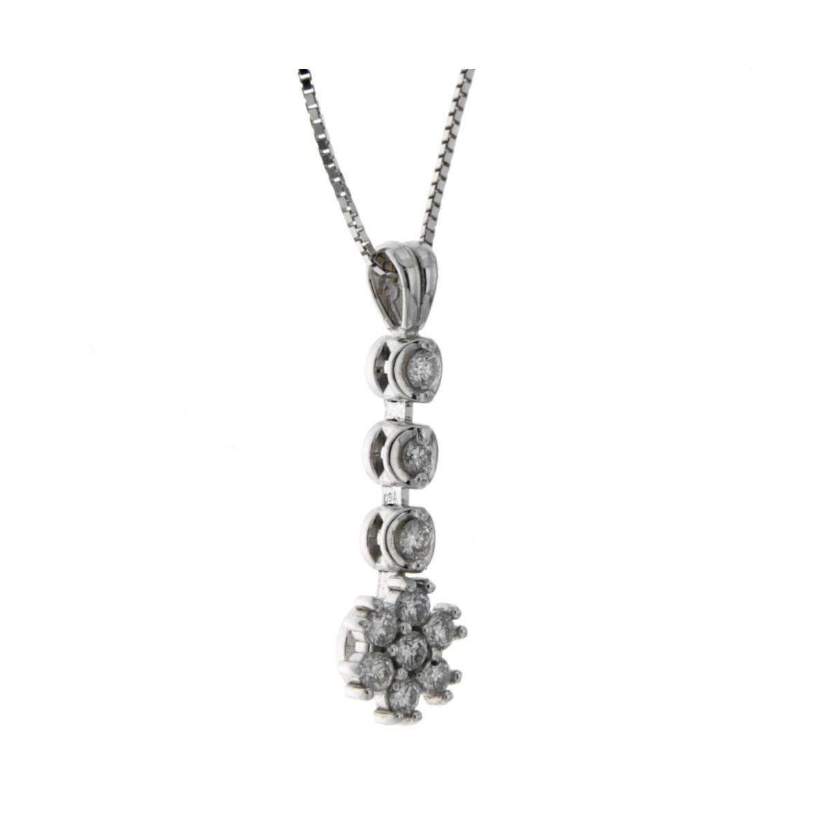 Necklace 0.25 carats diamonds G-VS1