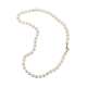 Pearl choker 8mm white gold central clasp 0.02 carats diamonds G-VS1