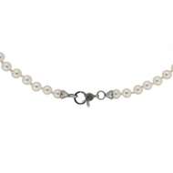 Girocollo di perle con diamanti carati 0,03 G-VS1 Girocollo di perle con diamanti carati 0,03 G-VS1
