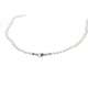 Pearl choker with white gold central Springring clasp 0.03 carats diamonds G-VS1