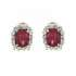 Orecchini con rubellite ct 2,50 e diamanti Ct.0.84 G-VS1