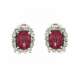 Orecchini con rubellite ct 2,50 e diamanti Ct.0.84 G-VS1