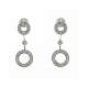 Dangling earrings 0.34 carats diamonds G-VS1