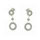 Dangling earrings 0.34 carats diamonds G-VS1