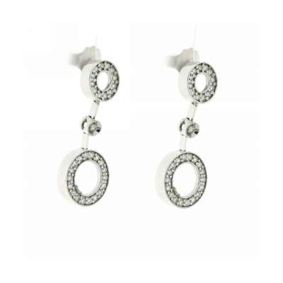 Dangling earrings 0.34 carats diamonds G-VS1