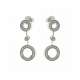 Dangling earrings 0.34 carats diamonds G-VS1