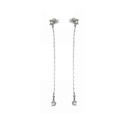 Dangling earrings 0.46 carats diamonds G-VS1