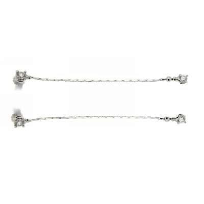 Dangling earrings 0.46 carats diamonds G-VS1