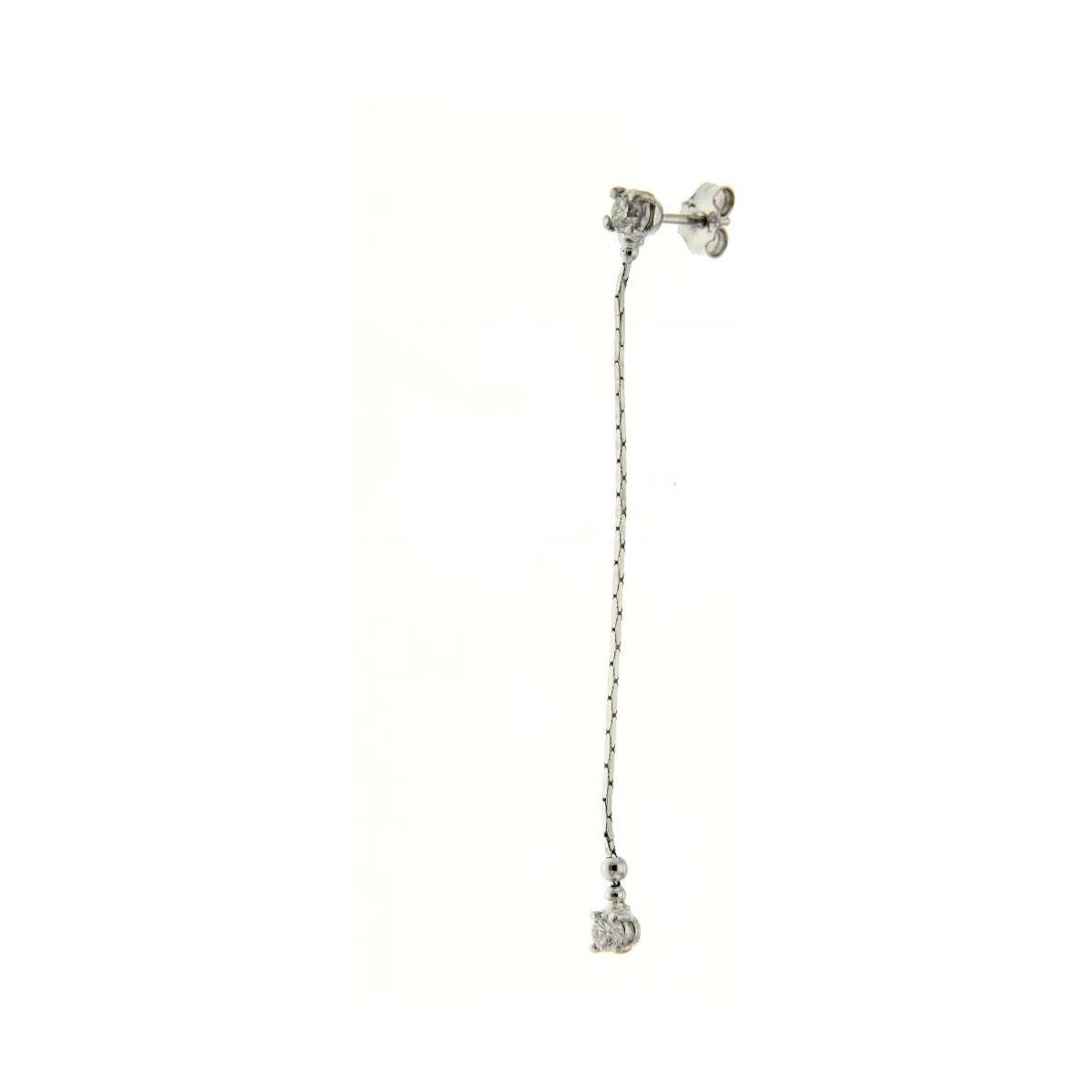 Dangling earrings 0.46 carats diamonds G-VS1