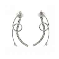 Orecchini a fantasia con diamanti carati 0,16 G-VS1  Orecchini a fantasia con diamanti carati 0,16 G-VS1