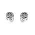 Fancy solitaire concealed embedded stud earrings 0.30 carats diamonds G-VS1