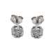 Fancy solitaire concealed embedded stud earrings 0.30 carats diamonds G-VS1