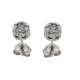 Fancy solitaire concealed embedded stud earrings 0.30 carats diamonds G-VS1