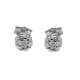 Fancy solitaire concealed embedded stud earrings 0.30 carats diamonds G-VS1