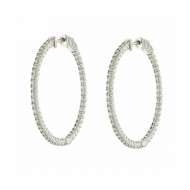 Orecchini a cerchio con diamanti carati 0,94 G-VS1 Orecchini a cerchio con diamanti carati 0,94 G-VS1
