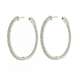 Hoop earrings 0.94 carats diamonds G-VS1