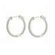 Hoop earrings 0.56 carats diamonds G Color VS1 Clarity