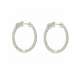 Hoop earrings 0.56 carats diamonds G Color VS1 Clarity