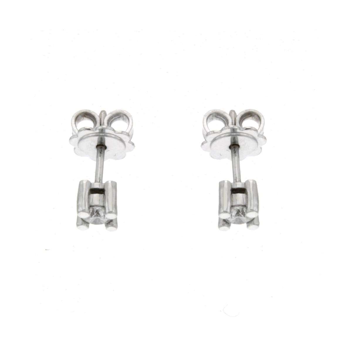 Solitaire earrings 0.30 carats diamonds E-VS1