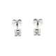 Solitaire earrings 0.14 carats diamonds E-VS1