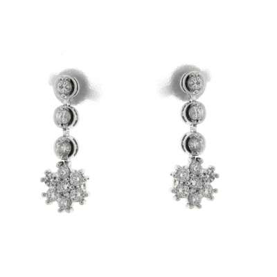 Earrings for women 0.48 carats brilliant-cut diamonds G-VS1