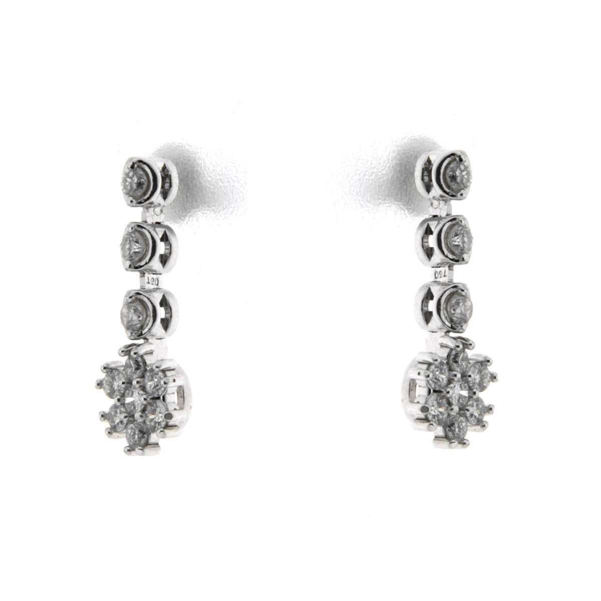Earrings for women 0.48 carats brilliant-cut diamonds G-VS1