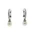 Dangling earrings pearls 5mm 0.22 carats diamonds G-VS1  
