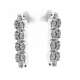 Dangling earrings 0.60 carats diamonds G-VS1