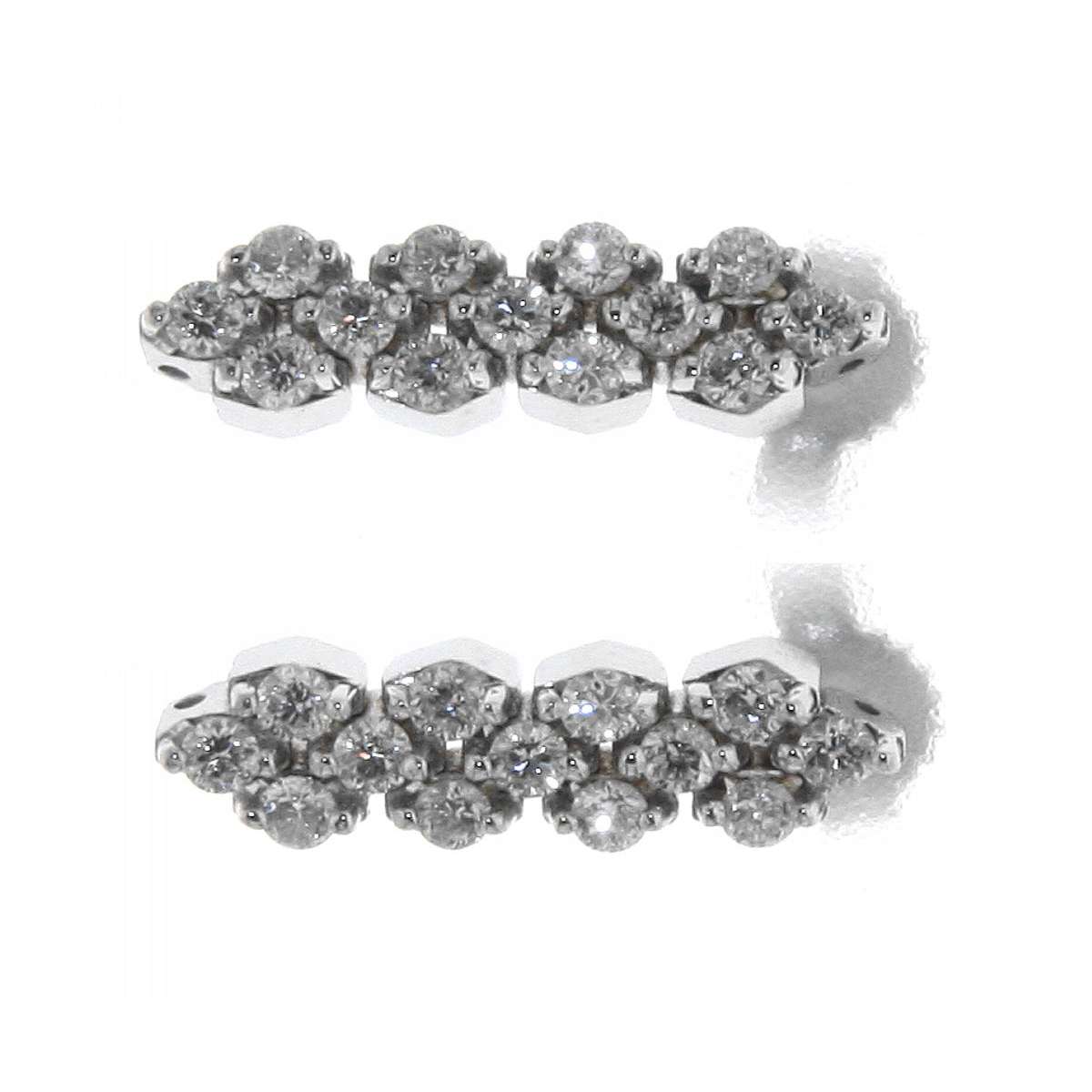 Dangling earrings 0.60 carats diamonds G-VS1