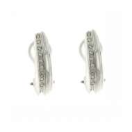 Orecchini semi cerchio con clip con diamanti carati 0,10 G-VS2 Orecchini semi cerchio con clip con diamanti carati 0,10 G-VS2