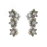 Orecchini con diamanti brown e diamanti bianchi ct 2,13 G-VS1 Orecchini con diamanti brown e diamanti bianchi ct 2,13 G-VS1