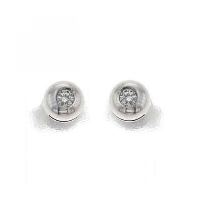 Solitaire cipollina earrings 0.13 carats diamonds G-VVS1