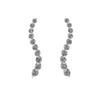 Orecchini pendenti con diamanti carati 0,75 G-VS1 Orecchini pendenti con diamanti carati 0,75 G-VS1