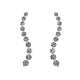 Dangling earrings 0,75 carat G-VS1