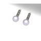 Small earrings with pearls and diamonds ct. 0.01 g-vs1