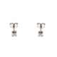 Solitaire earrings 0.10 carats set diamonds G-VS1