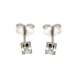 Solitaire earrings 0.10 carats set diamonds G-VS1