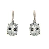 Orecchini pendenti acquamarina ct 3.66 e diamanti ct 0,045 G-VS1 Orecchini pendenti acquamarina ct 3.66 e diamanti ct 0,045 G-VS1